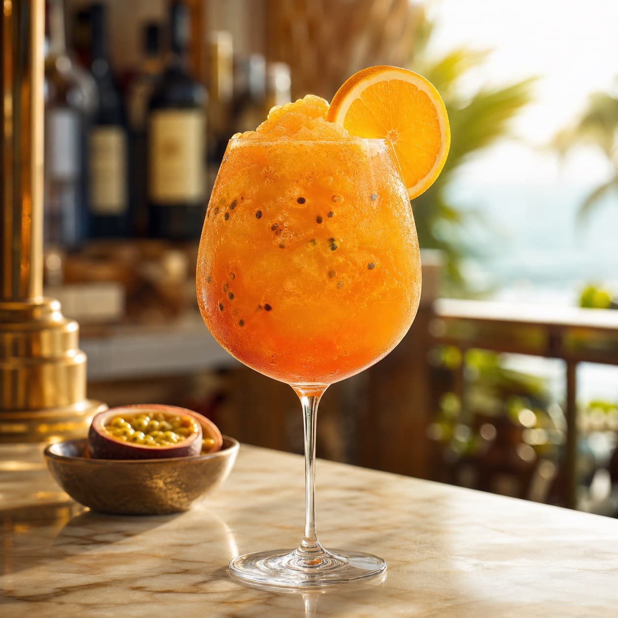 Frozen Passion Fruit Aperol Spritz