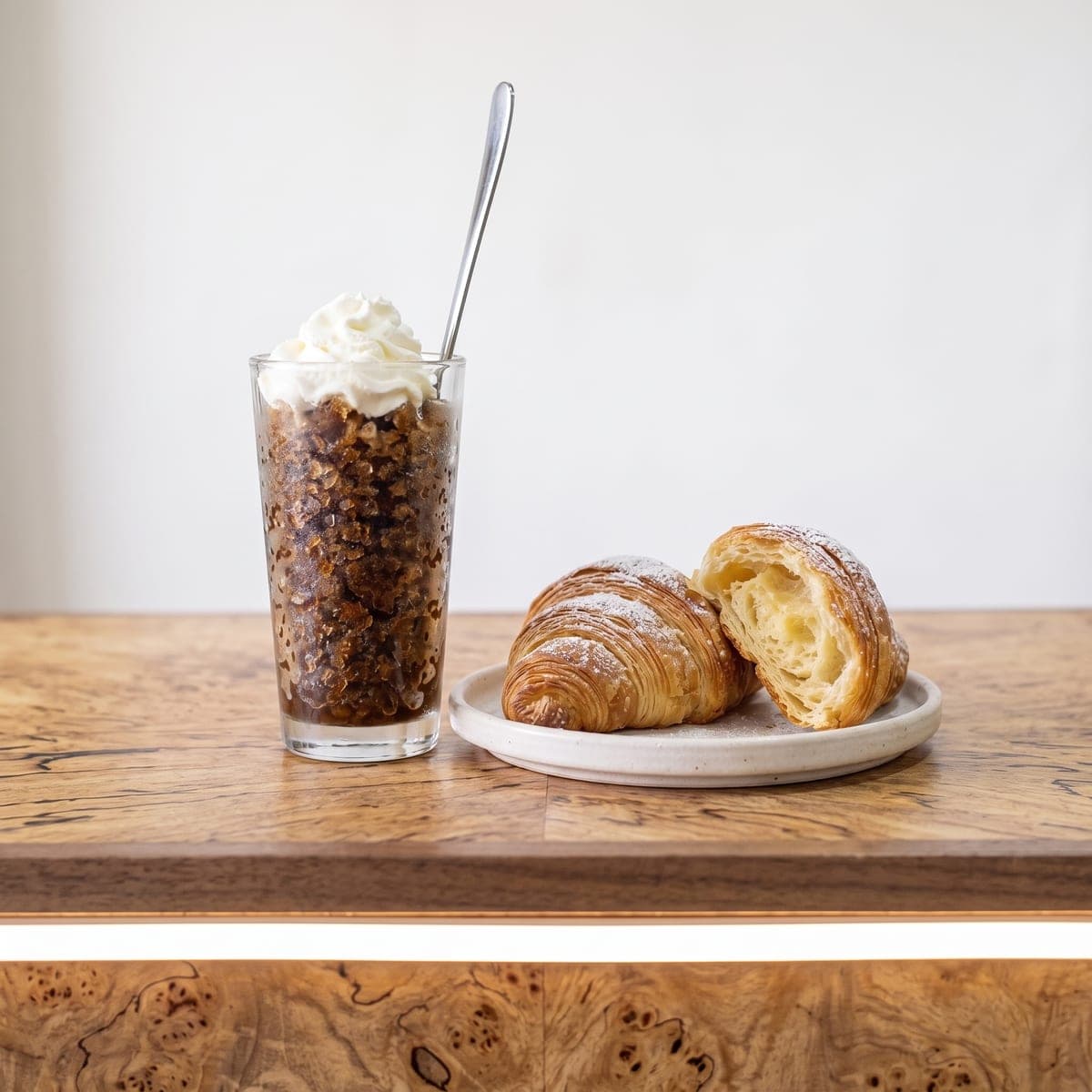 Granita di Caffè, Con Cornetto