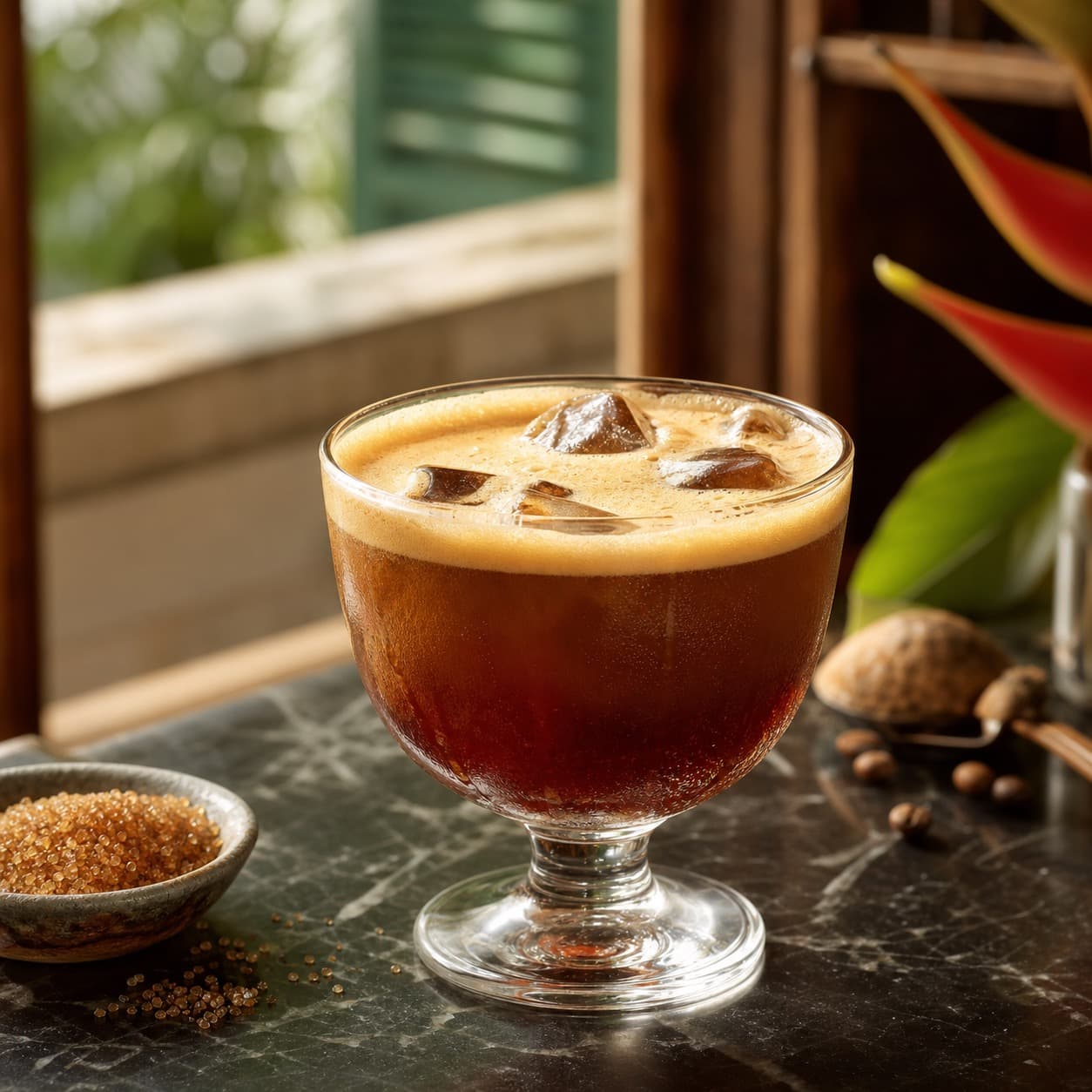 Iced Demerara Shakerato
